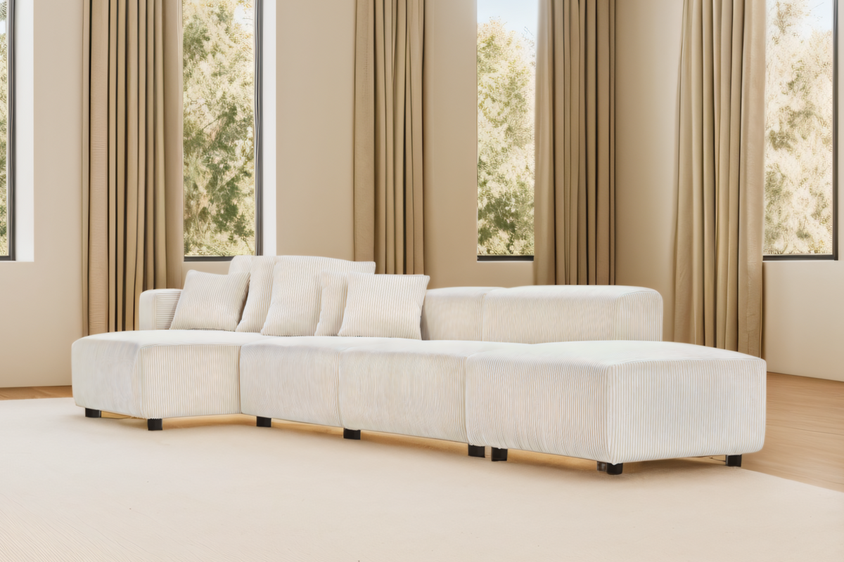 LUNOR 155&quot; 4 Seaters Sectional
