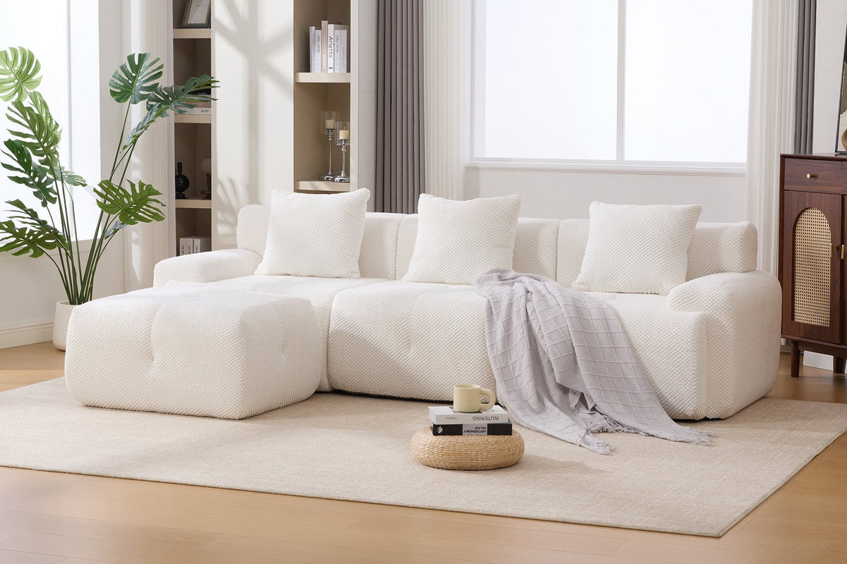 NEXO 104" 3-Seater Sofa with 1 Ottoman