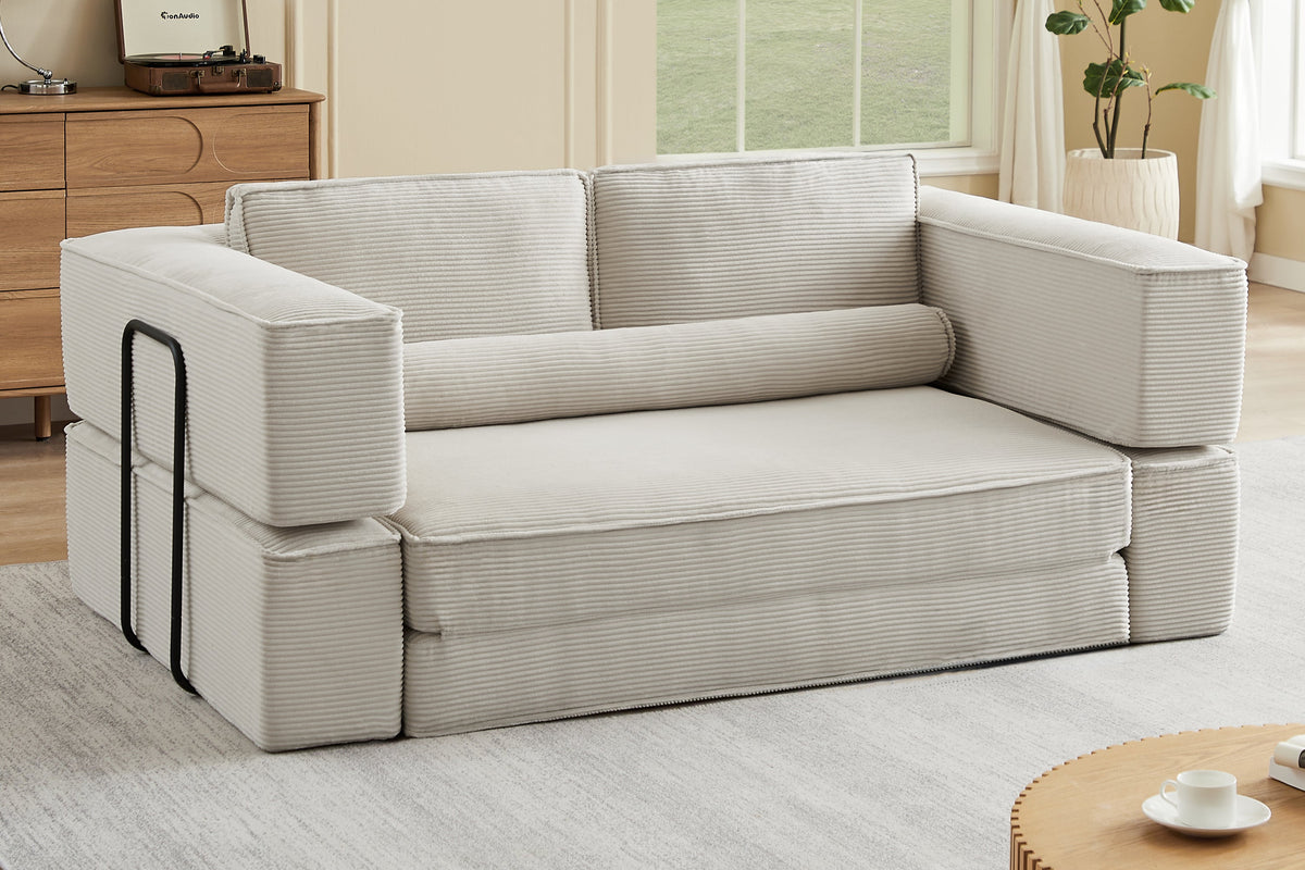 WELIA 79" 4 Seaters Building Block Sofa
