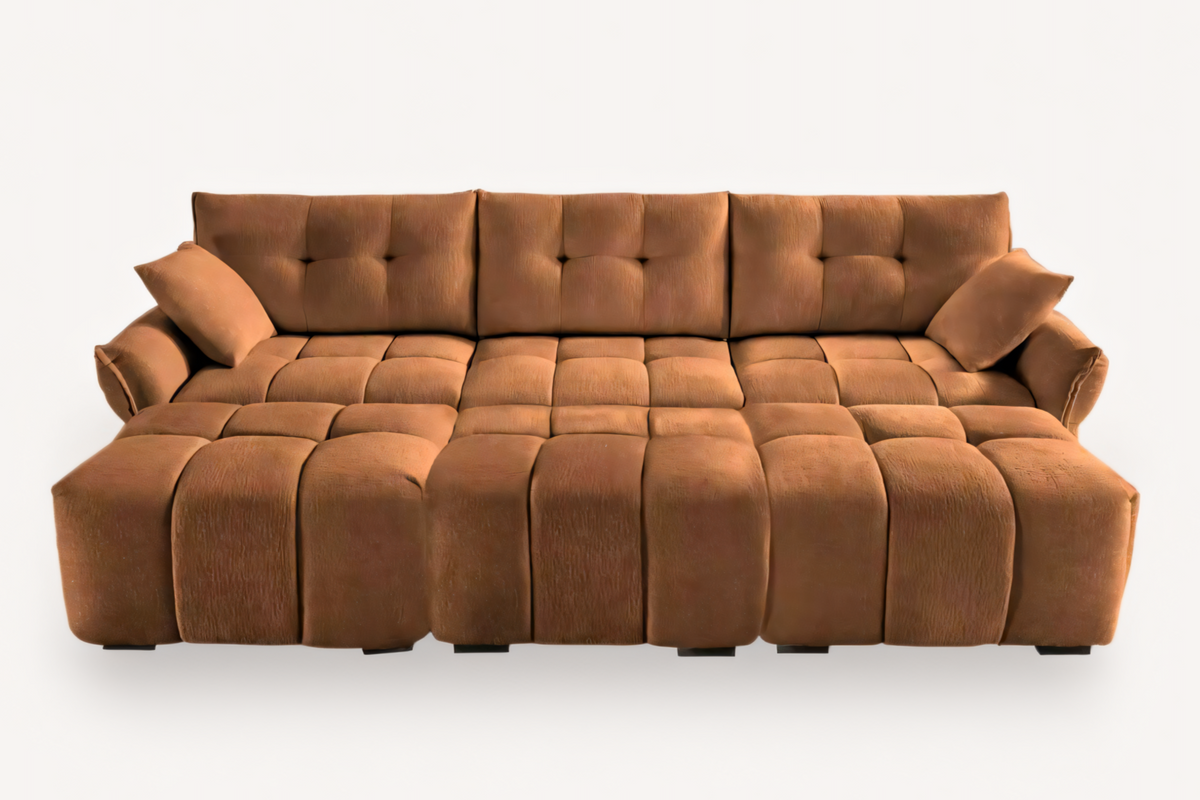 CHARLOTTE 110&quot; 3 Seater Sofa with 3 Ottoman
