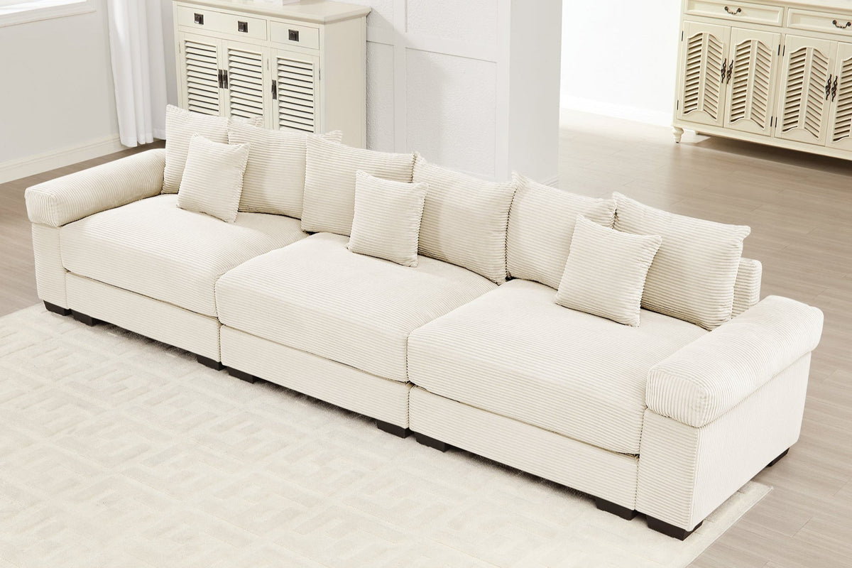 DESEO 130&quot; 3-Seater Sofa