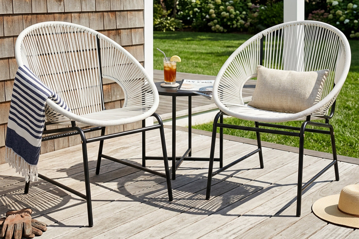 LARIN Outdoor Wicker Chair Set Of 2