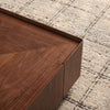 Brenzia Square Walnut Coffee Table
