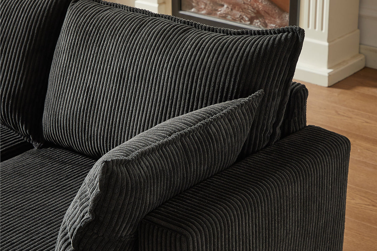 HARLOW 114&quot; Corduroy Sofa w/ Storage