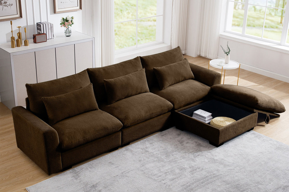 HARMONY 122&quot; 3 Seater Sofa with 1 ottomans