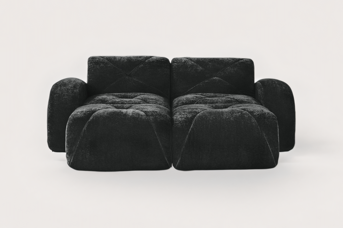MYLO 80" Loveseat with 2 Ottomans