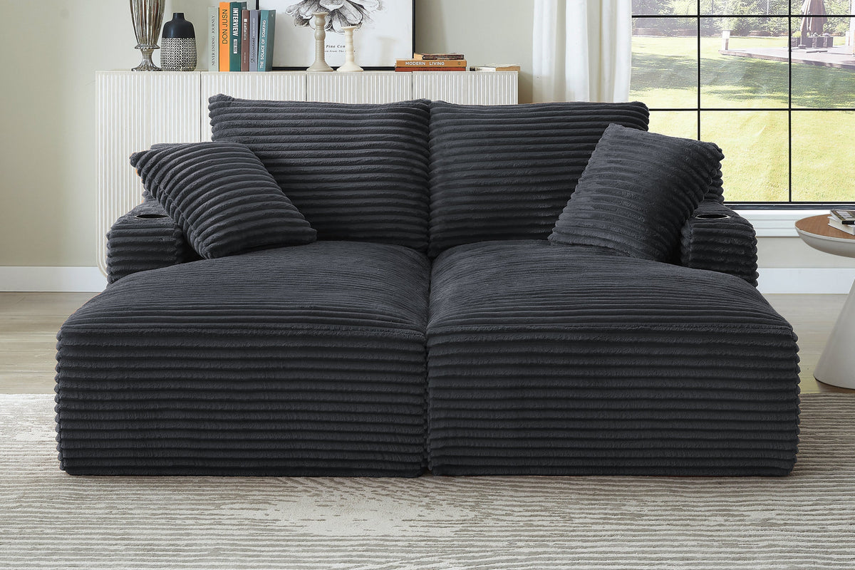 SERON 70" Double Chaise Lounge Sleeper Sofa