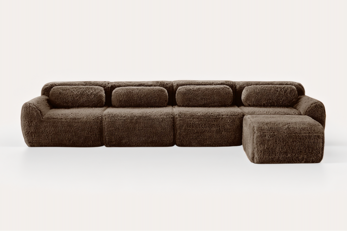 MELLOW 149" 4-Seater Sofa with 1 Ottoman