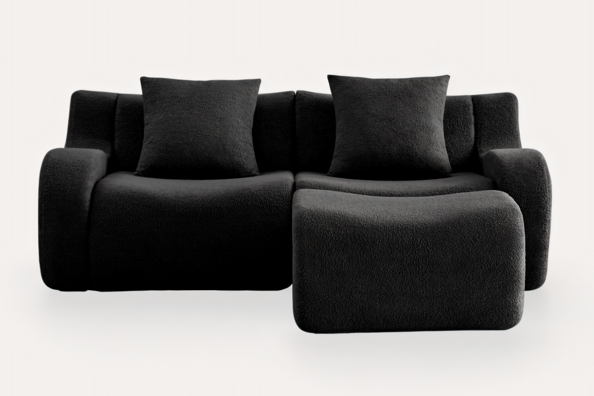 ROMA 82.7" Loveseat with 1 Ottoman