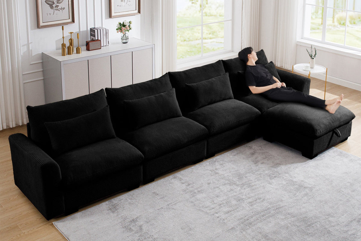 HARMONY 157&quot; 4-Seater Sofa with 1 Ottoman