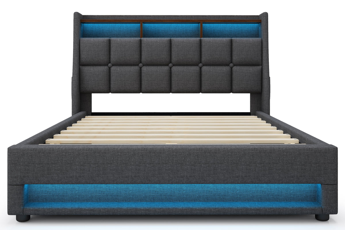 LUNEXIS Queen Size Bed Frame