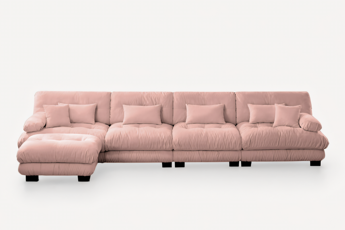 CLOUDIES 173" 4 Seater Sofa with 1 Ottoman