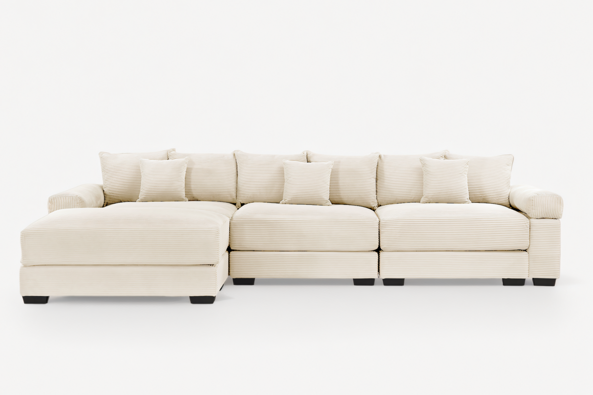 DESEO 130&quot; 3-Seater With 1 Ottoman