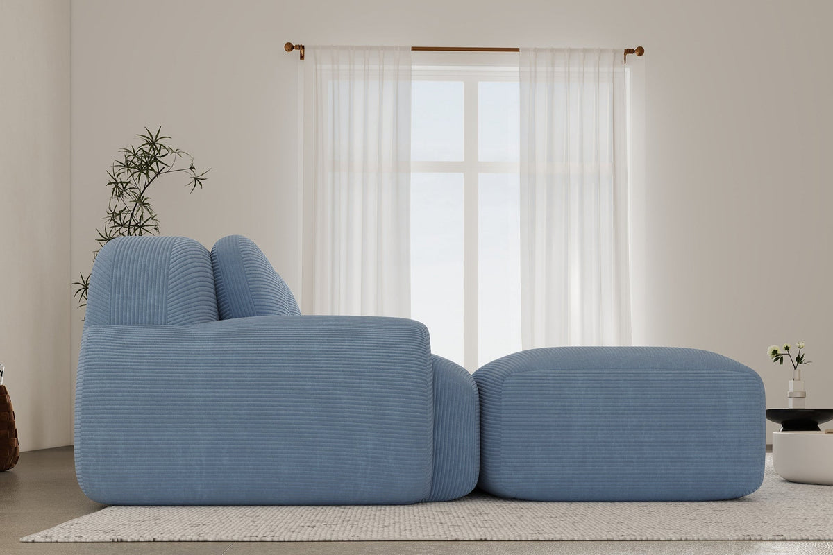 MIA 82&#39;&#39; Loveseat with 1 Ottoman