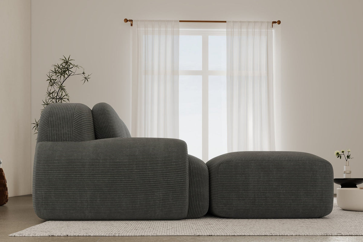 MIA 82&#39;&#39; Loveseat with 1 Ottoman