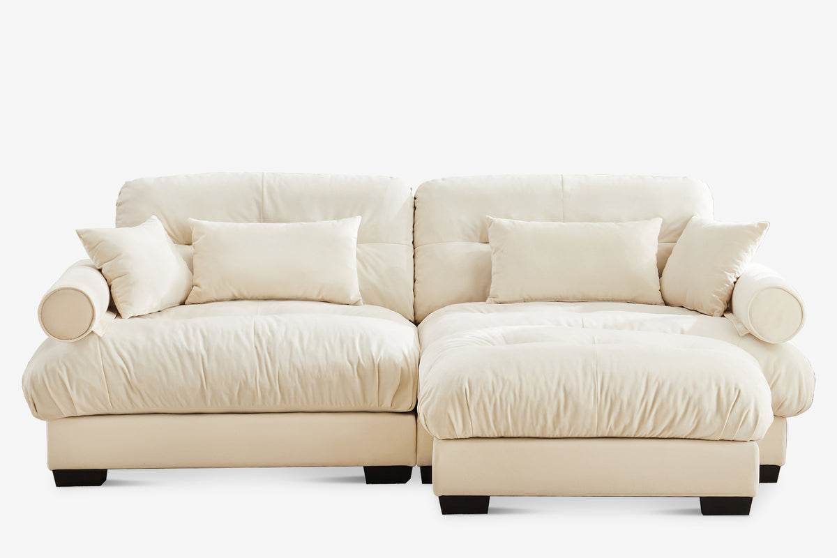 CLOUDIES 94&quot; Loveseat with 1 Ottoman