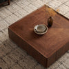 Brenzia Square Walnut Coffee Table