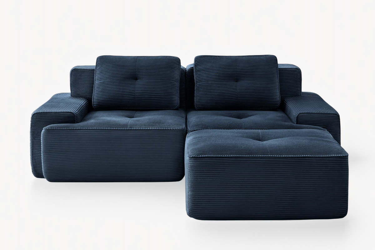 CORDELIA 82" Loveseat with 1 Ottoman