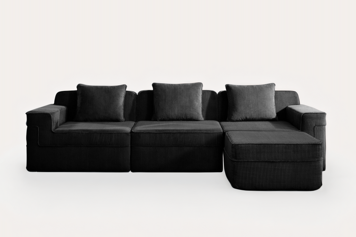 MARTHA 117" 3-Seater Sofa with 1 Ottoman
