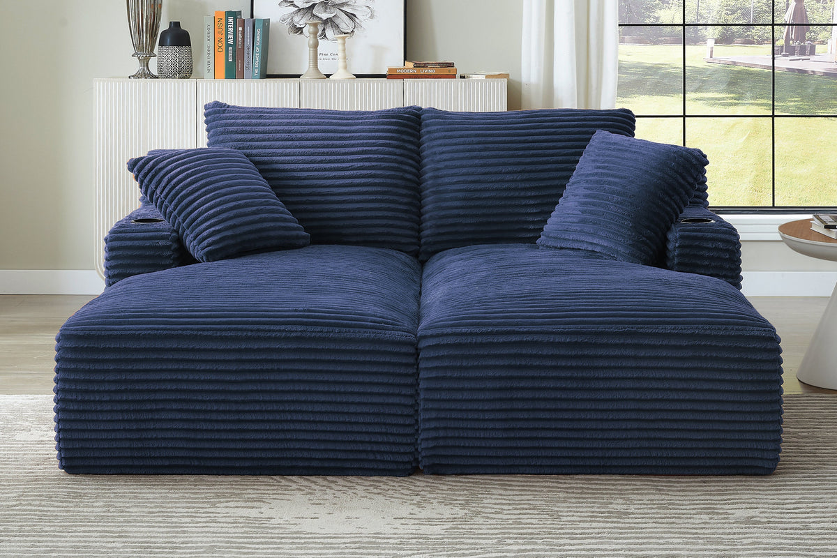 SERON 70" Double Chaise Lounge Sleeper Sofa