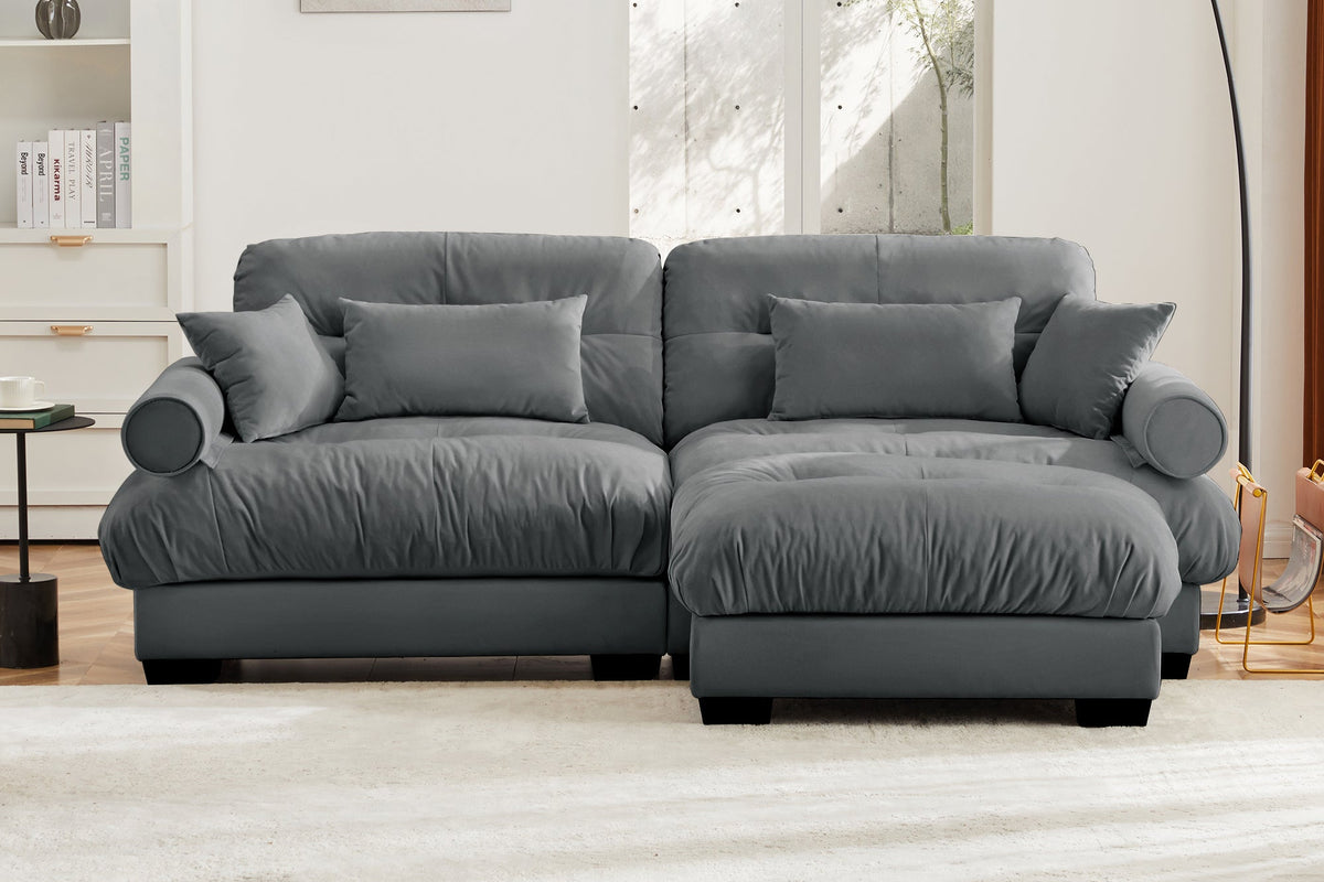 CLOUDIES 94&quot; Loveseat with 1 Ottoman