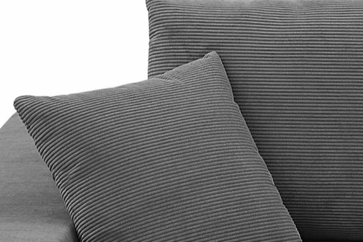 NOUVA 110&quot; Low Profile Corduroy Sectional