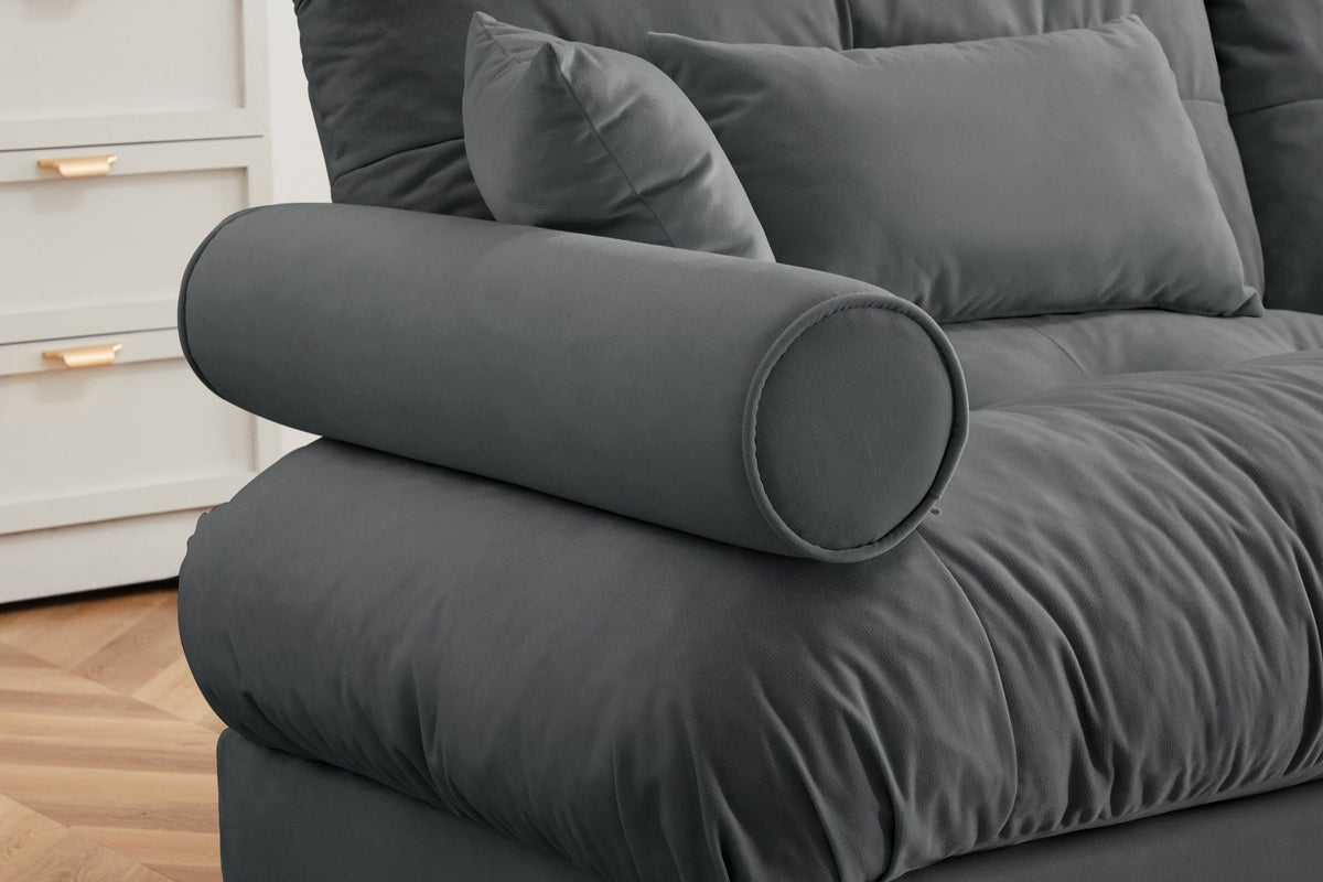 CLOUDIES 173&quot; 4 Seater Sofa with 2 Ottomans