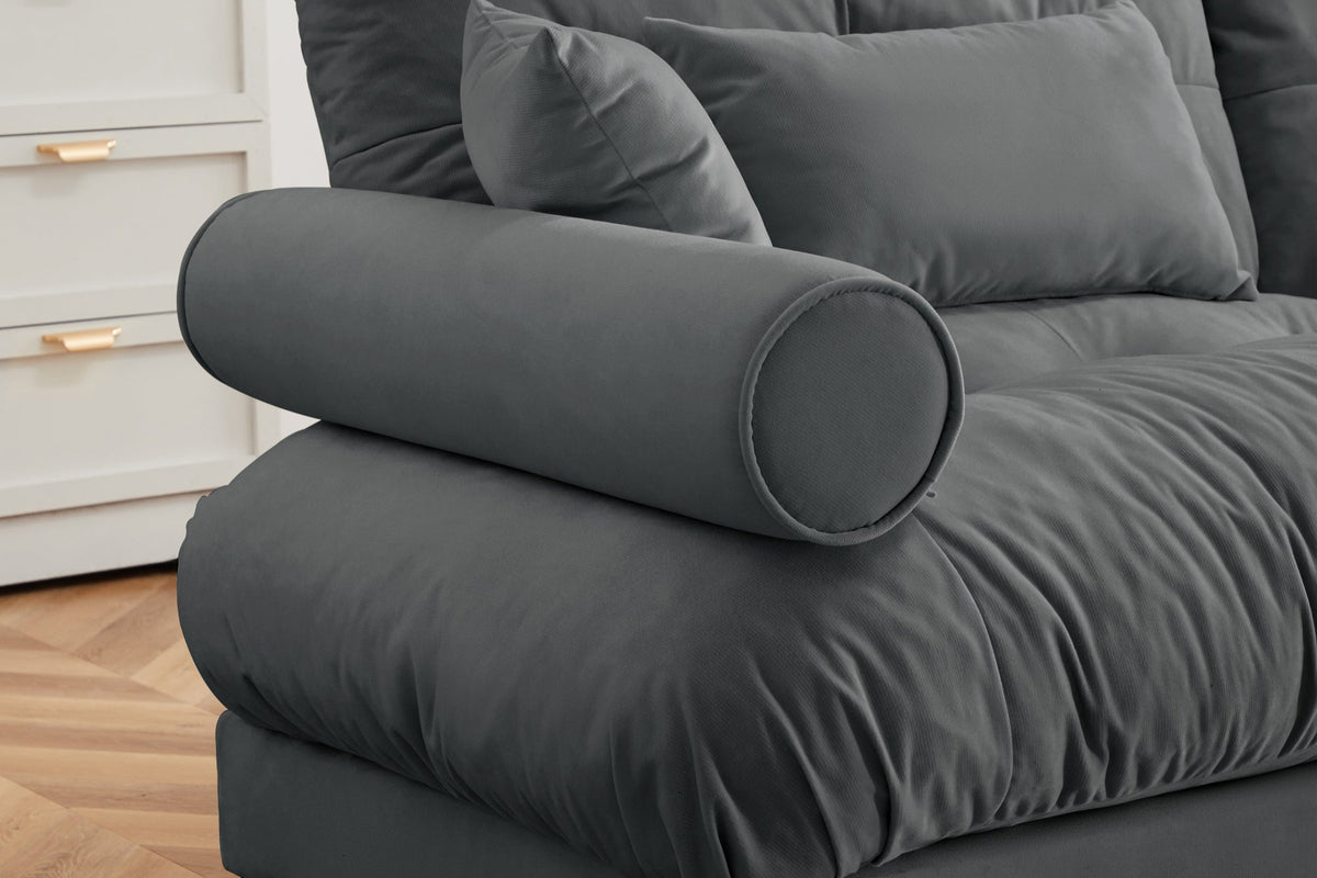 CLOUDIES 134&quot; 3 Seater Sofa with 2 Ottomans