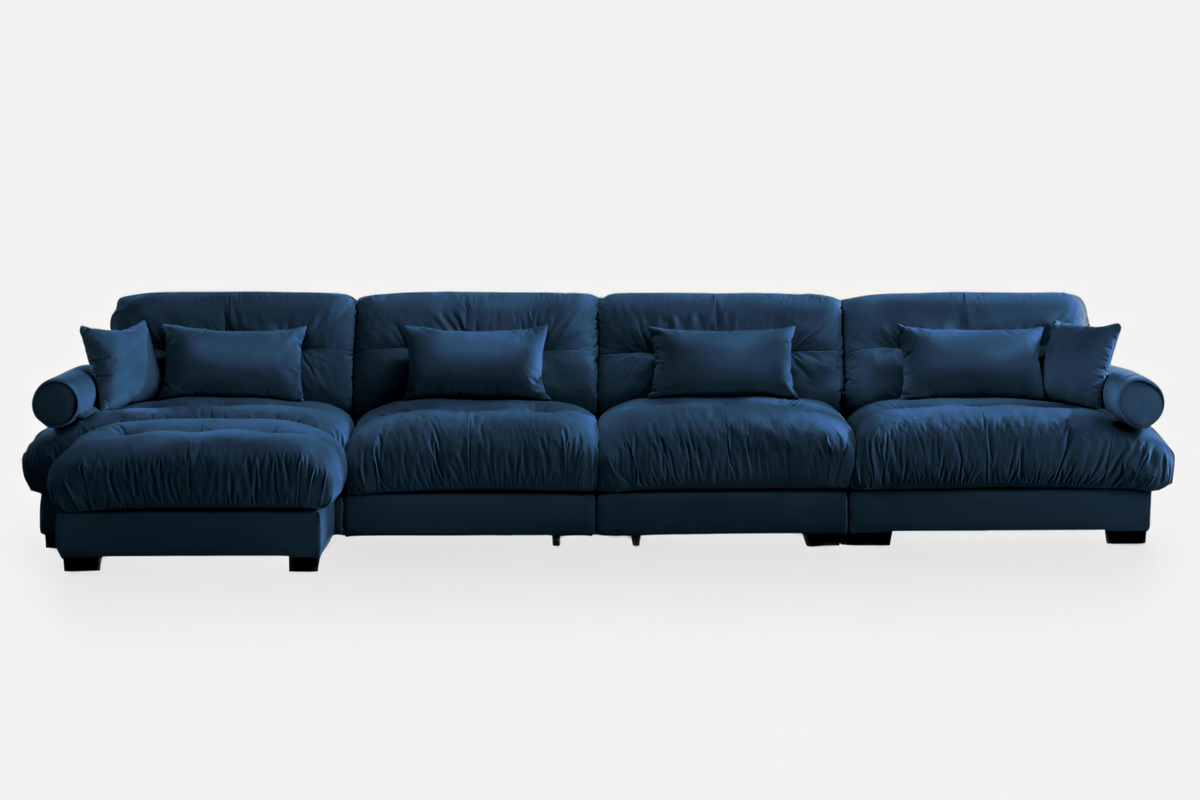 CLOUDIES 173&quot; 4 Seater Sofa with 1 Ottoman