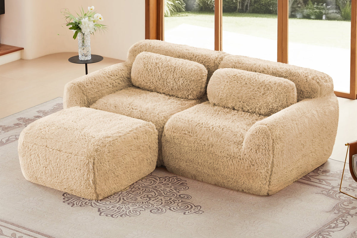 MELLOW 80" Loveseat with 1 Ottoman