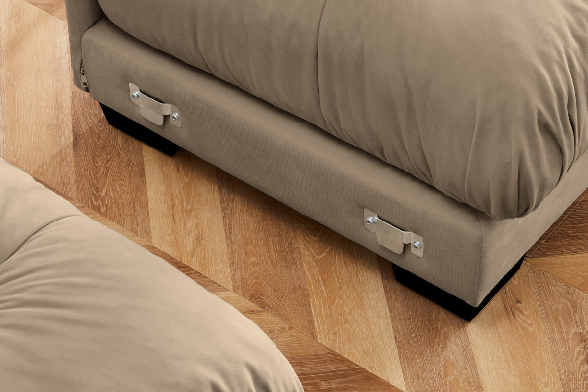 CLOUDIES 94&quot; Loveseat with 2 Ottomans
