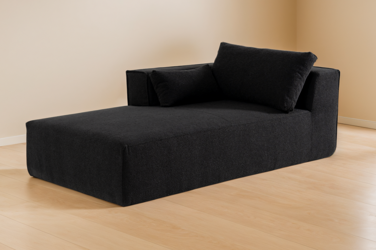 NOUVA 112&quot; Boucle Sectional + Complimentary Side Table