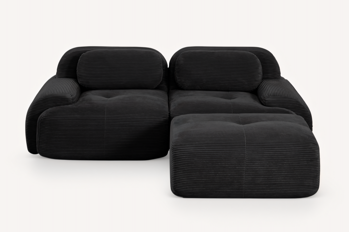 MIA 82&#39;&#39; Loveseat with 1 Ottoman