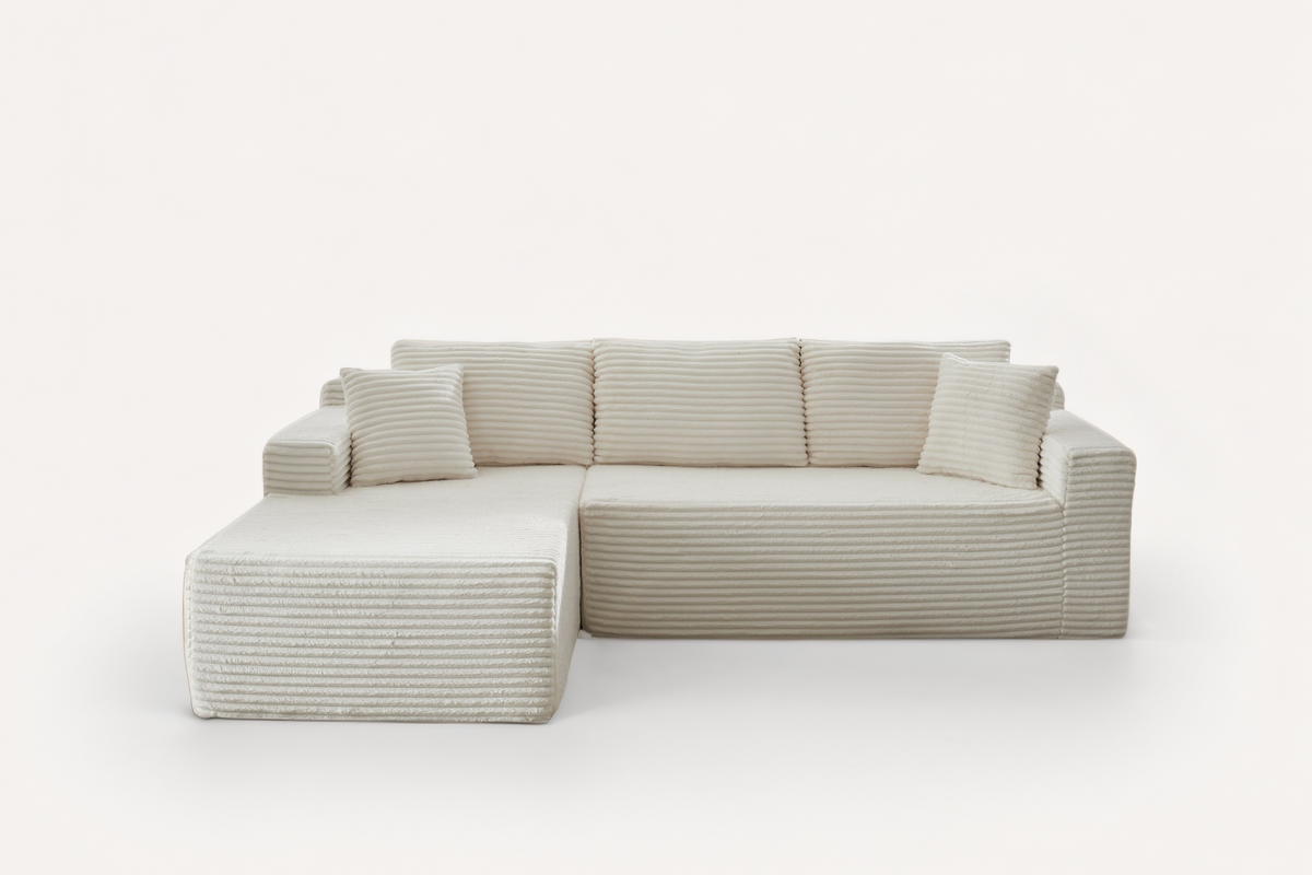 NOUVA 103" Corduroy Left Chaise Sofa