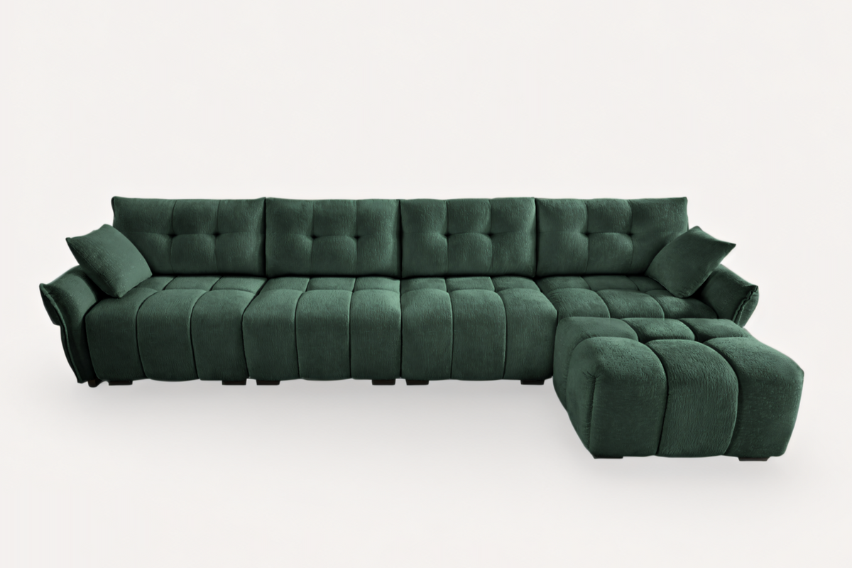 CHARLOTTE 141&quot; 4 Seater Sofa 1 Ottoman