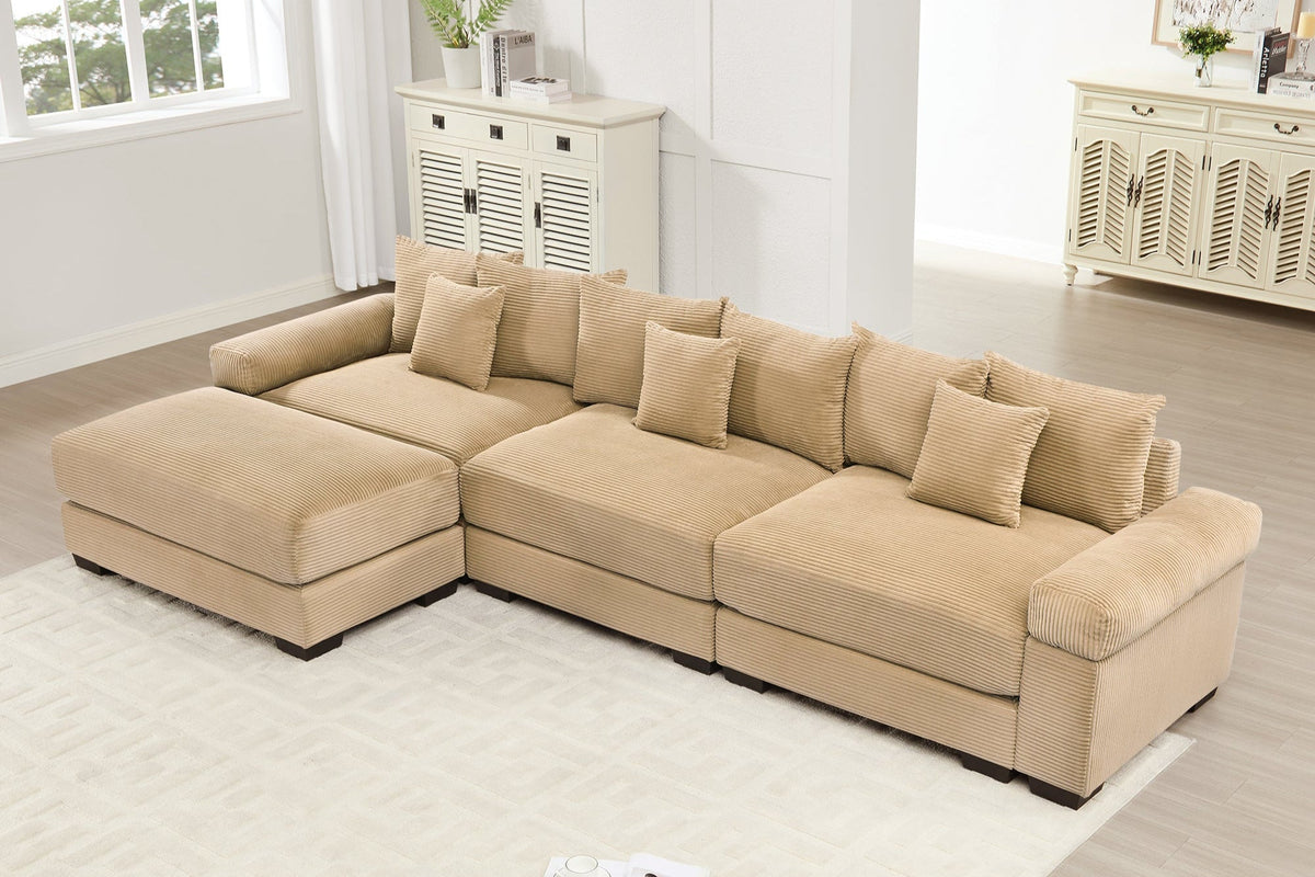 DESEO 130&quot; 3-Seater With 1 Ottoman