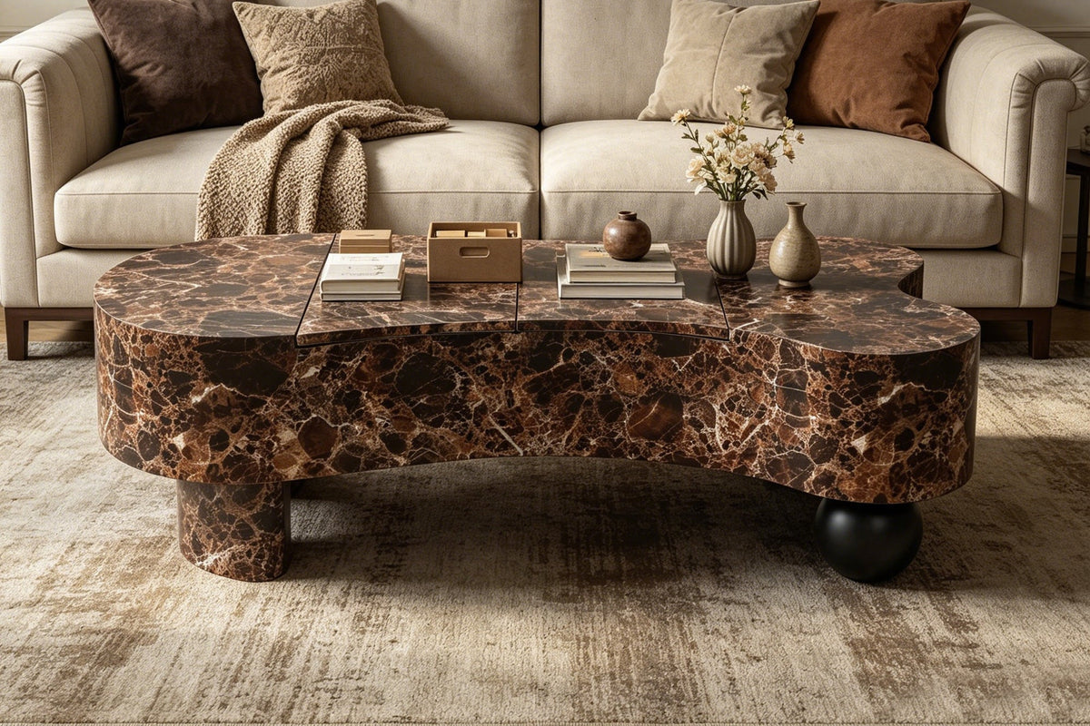 KESTRA 47" Coffee Table with Hidden Storage
