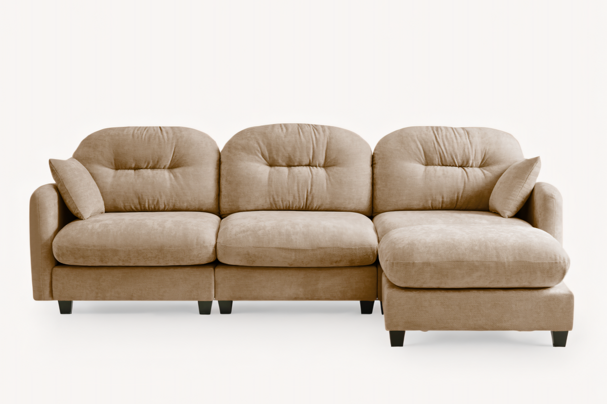 NUVIA 107&quot; 3 Seater Sofa with 1 Ottoman