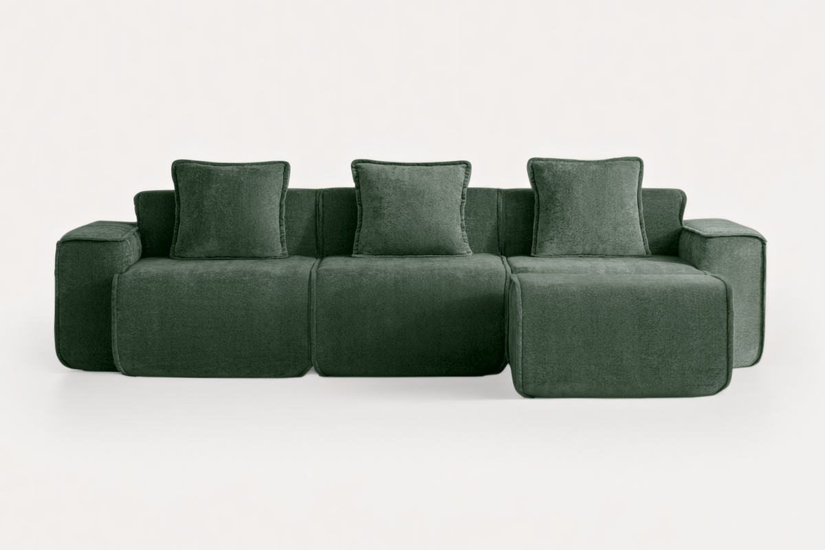 HARRISON 108" 3-Seater Sofa with 1 Ottoman