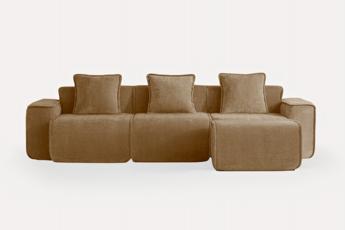 HARRISON 108" 3-Seater Sofa with 1 Ottoman