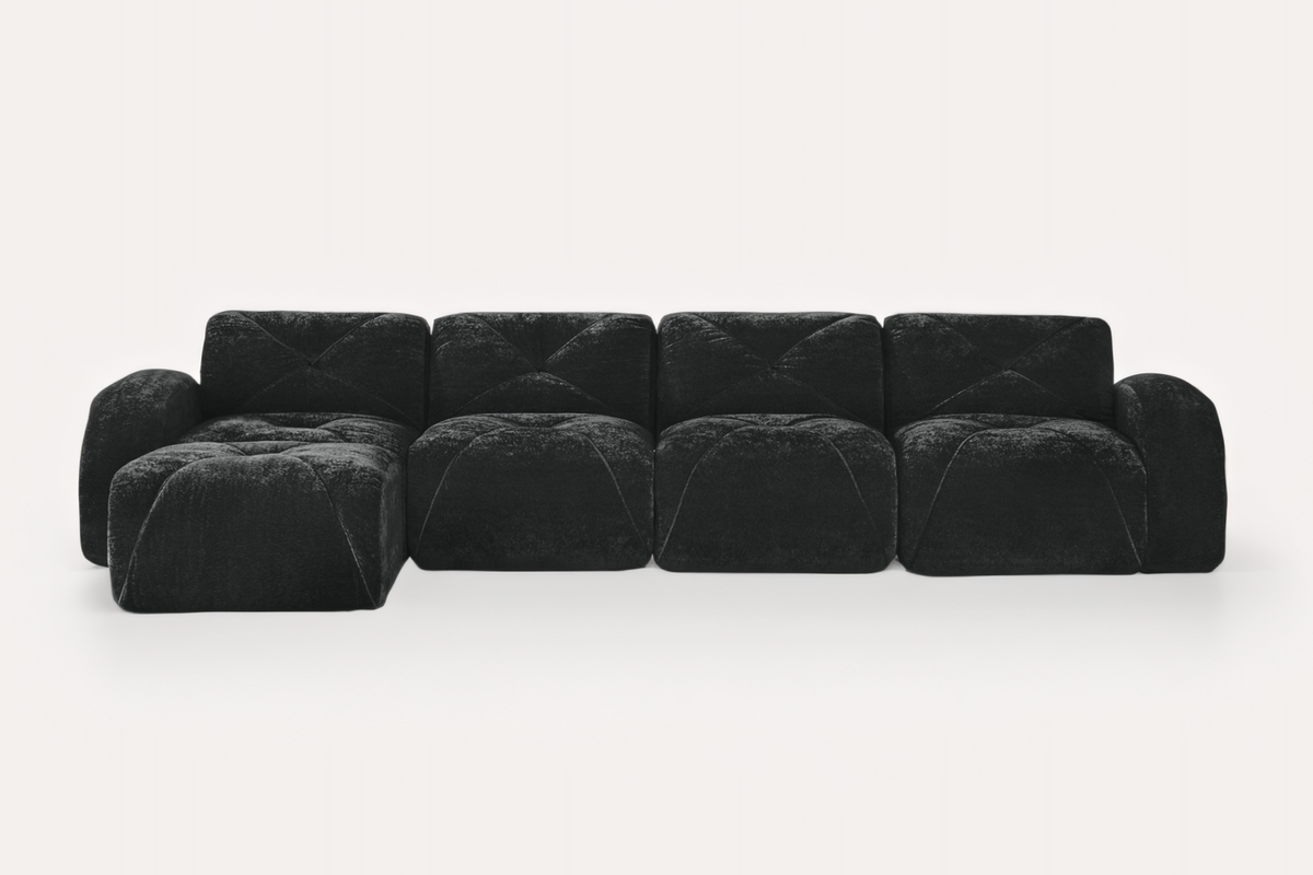 MYLO 140" 4-Seater Sofa with 1 Ottoman