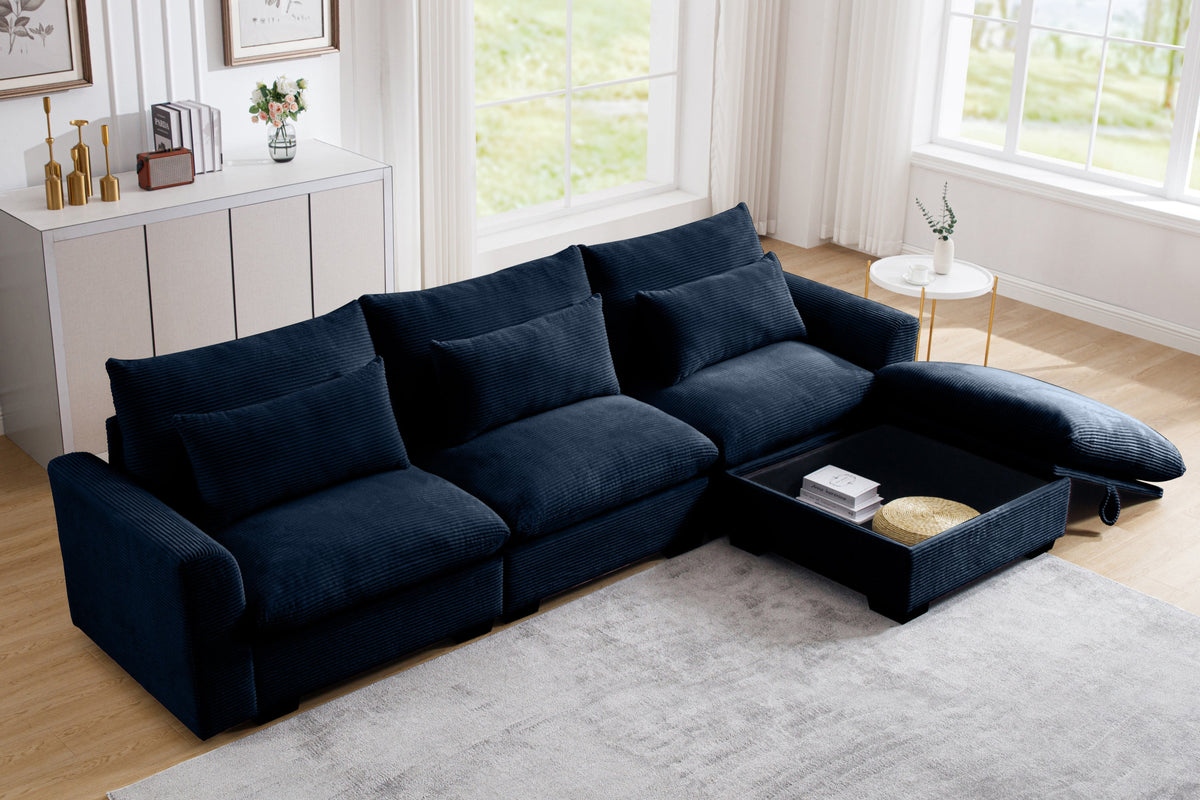 HARMONY 122&quot; 3 Seater Sofa with 1 ottomans