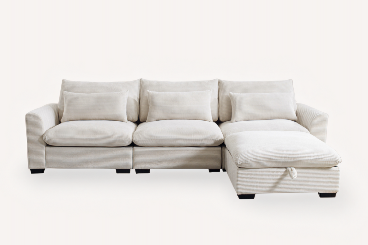 HARMONY 122&quot; 3 Seater Sofa with 1 ottomans
