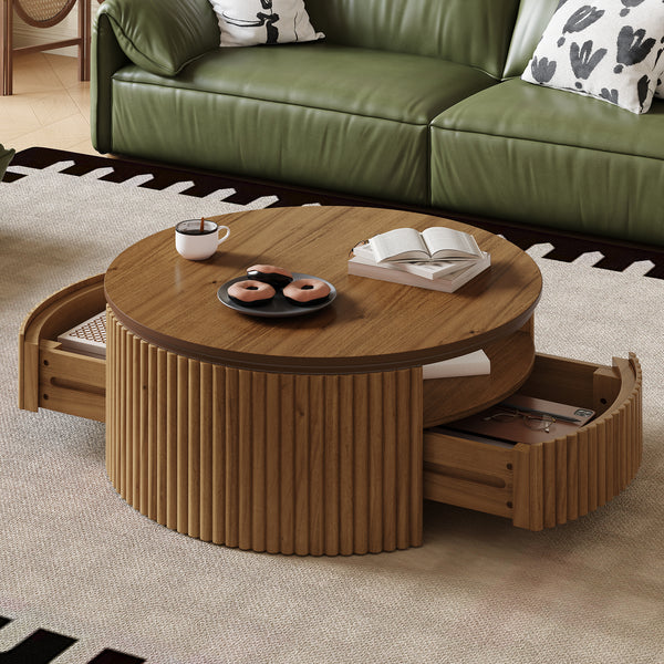 HAVRIXO Round Coffee Table