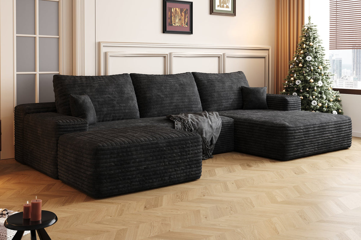 ZORNIQ 107" Right Chaise Sofa with 1 Ottoman