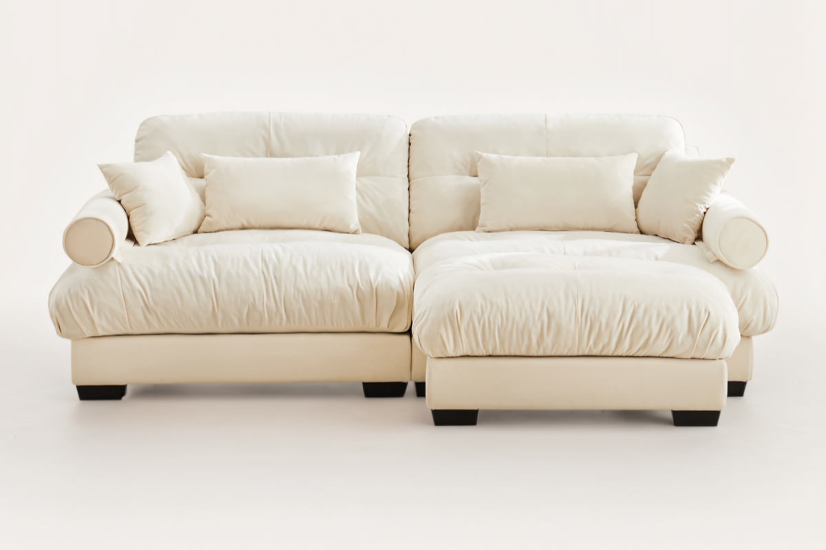 CLOUDIES 94&quot; Loveseat with 1 Ottoman