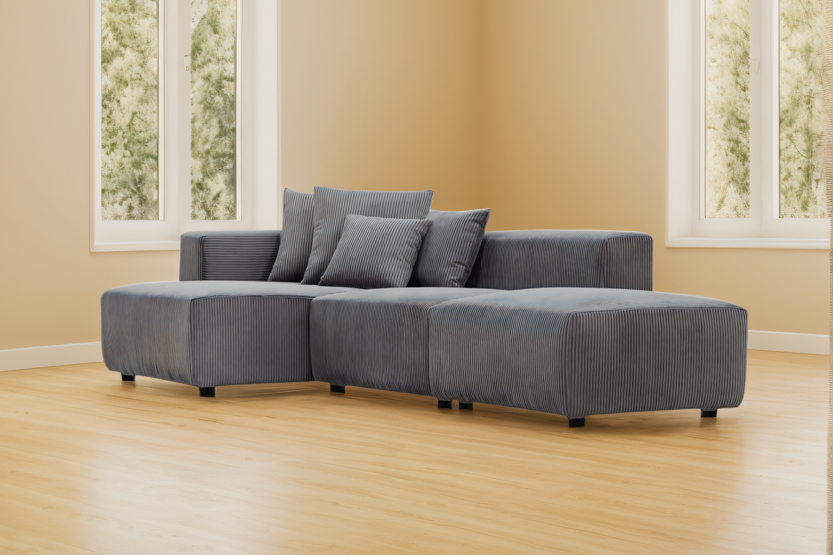 LUNOR 118&quot; 3 Seaters Sectional