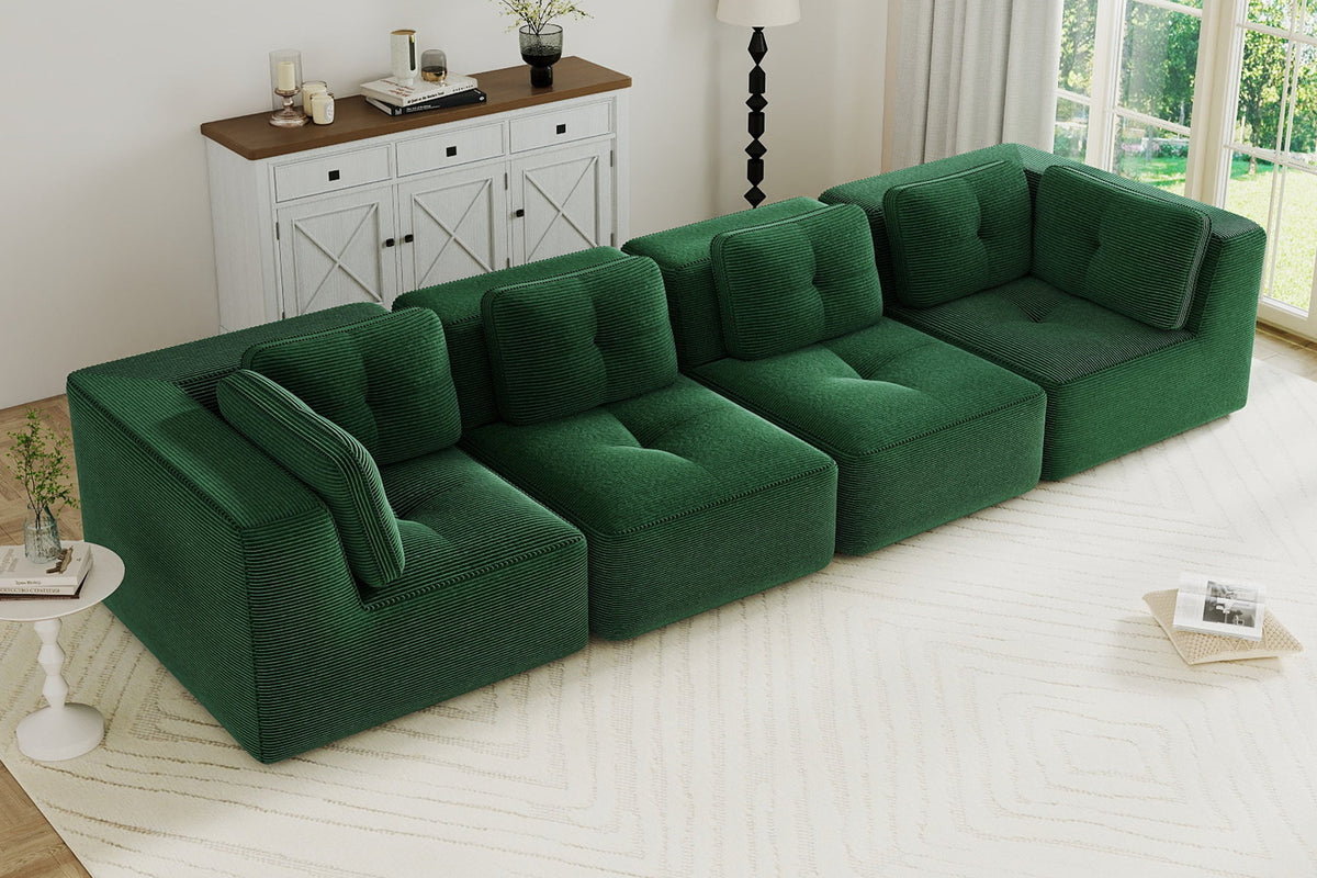 CORDELIA 151" 4-Seater High Armrest Sofa