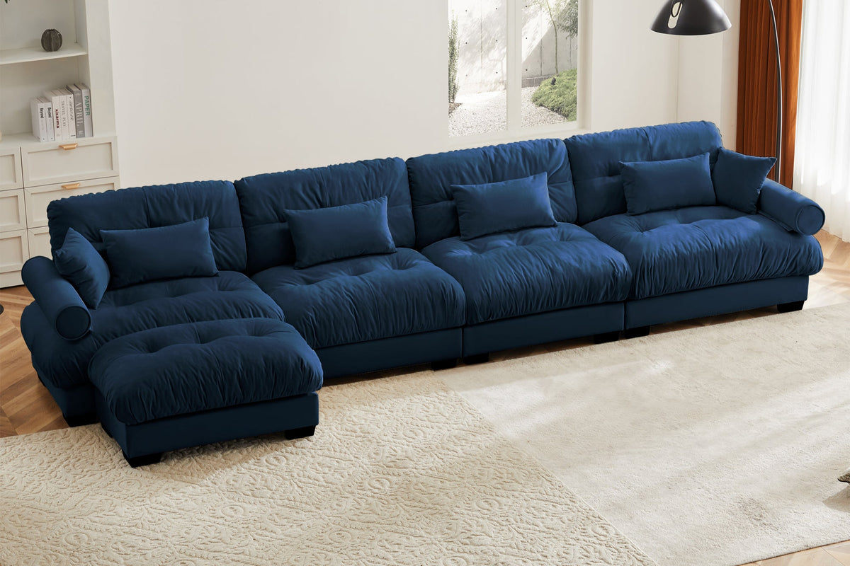 CLOUDIES 173&quot; 4 Seater Sofa with 1 Ottoman