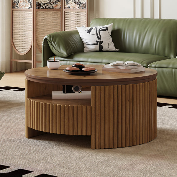 HAVRIXO Round Coffee Table